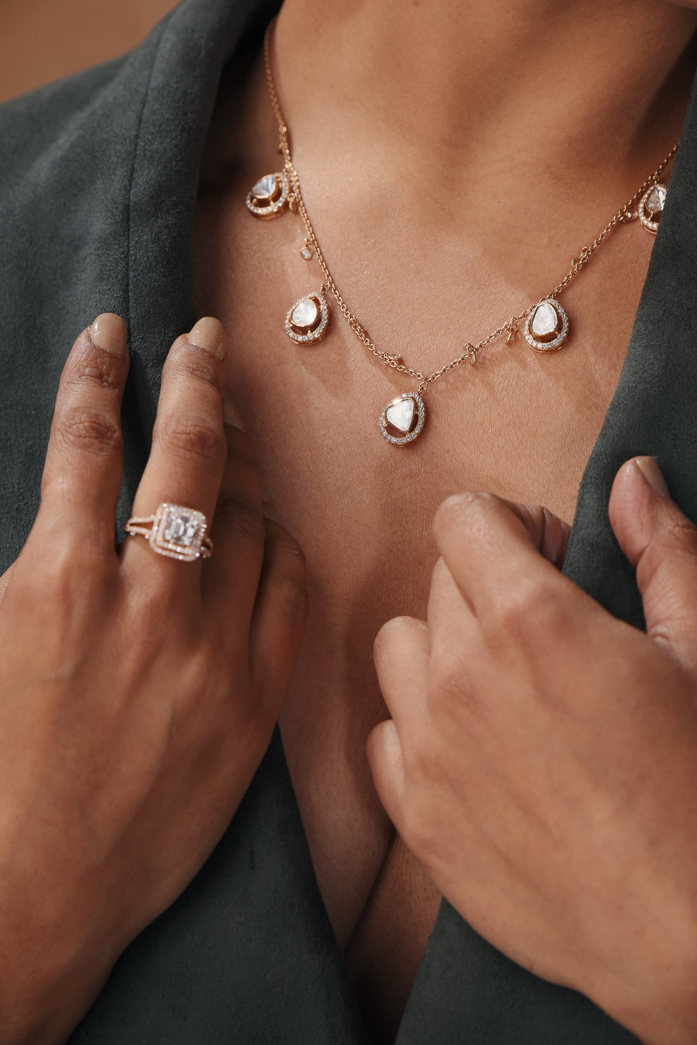 Buy Era Uncut Diamond Necklace Set NSEVZJOQ003NK2 for Women Online |  Malabar Gold & Diamonds